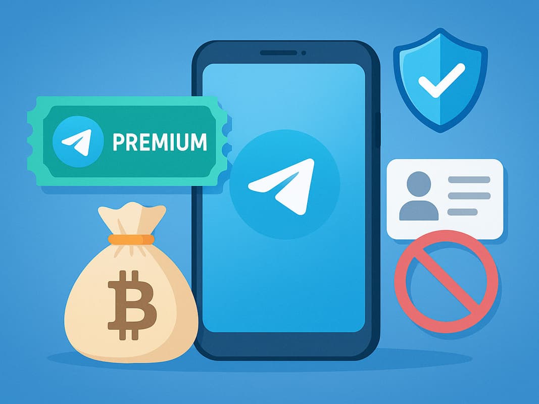 Como comprar Telegram Premium sem KYC: Guia completo 2026